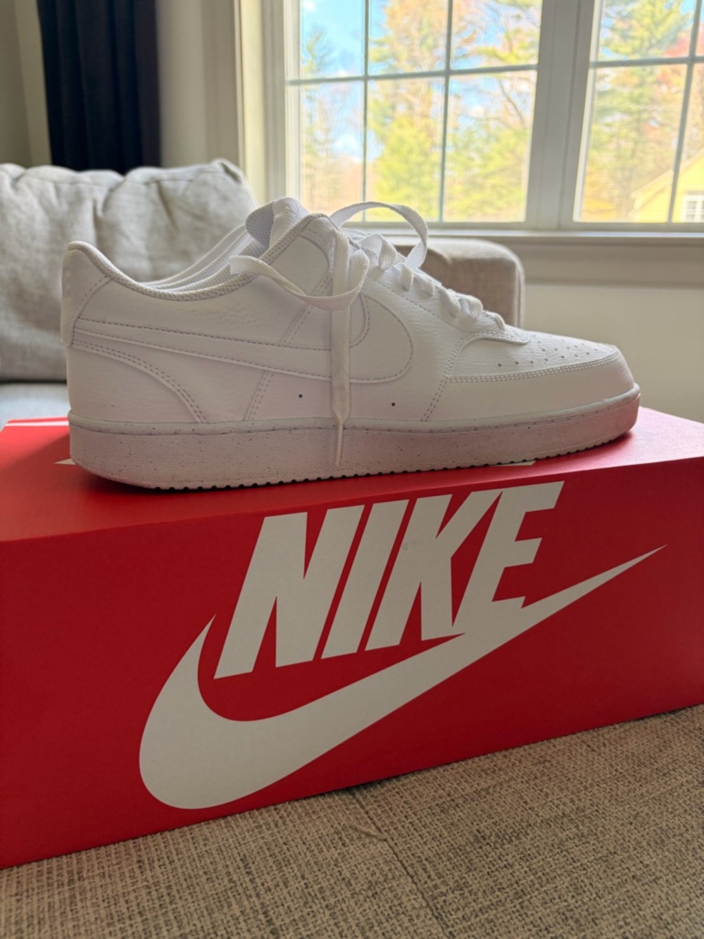 Nike Men’s White Low-Top Sneakers - Classic